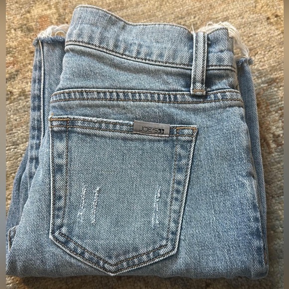 Joe's Jeans Distressed Skinny Ankle Denim Jeans Raw Hem Size 24 - Picture 3 of 10